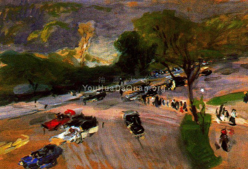 Entrance to central park - 华金·索罗利亚·巴斯蒂达